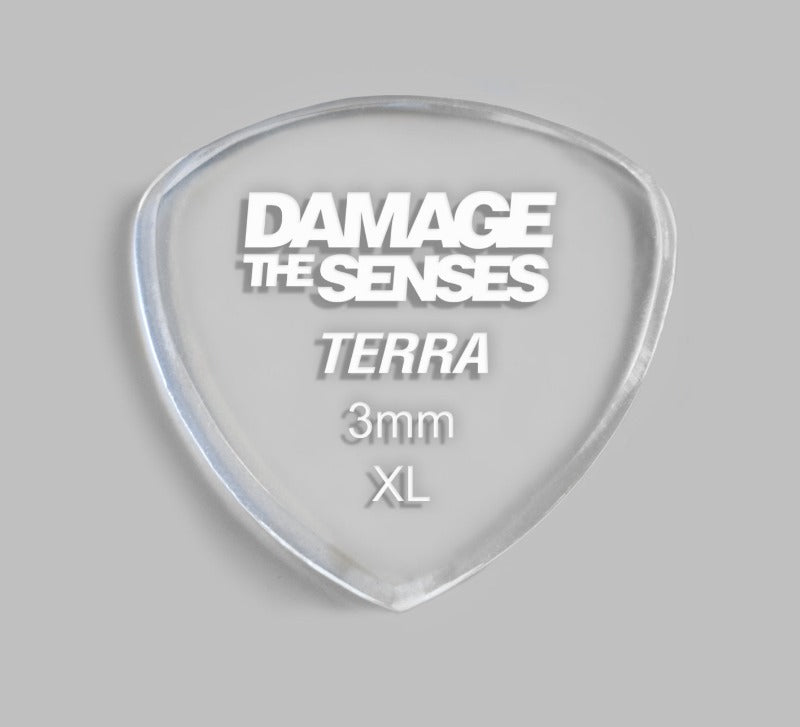 Acrylic Pick - Terra 3mm (Clear) Damage The Senses