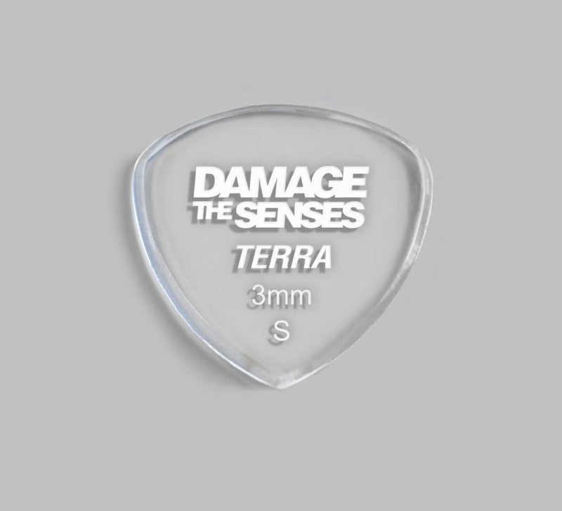 Acrylic Pick - Terra 3mm (Clear) Damage The Senses