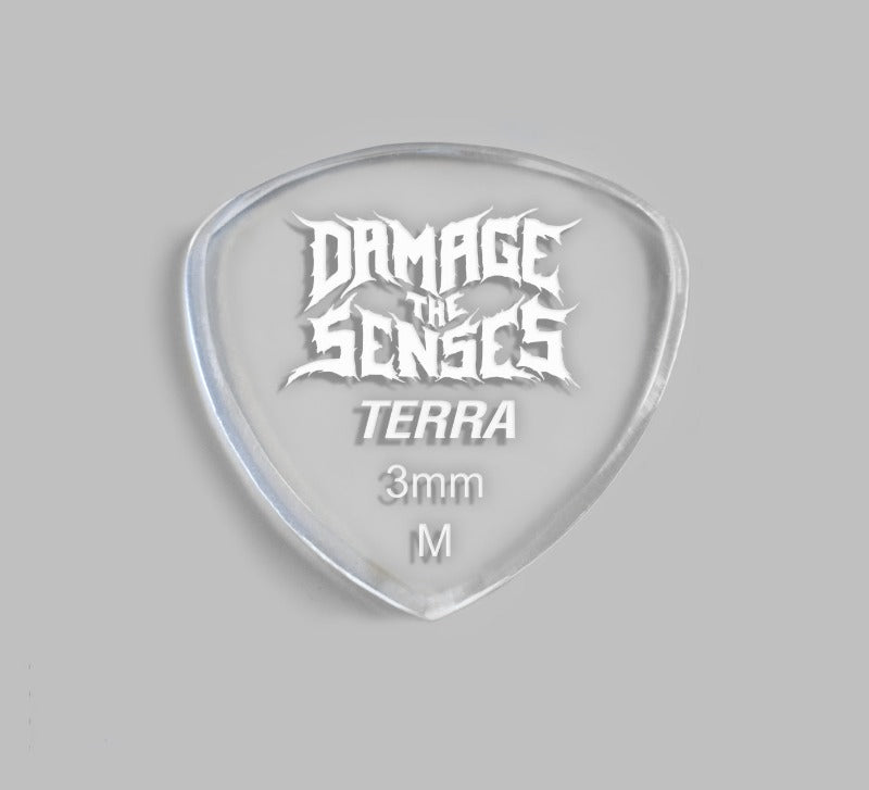 Acrylic Pick - Terra 3mm (Clear) Damage The Senses