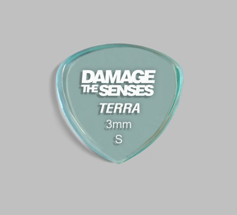 Acrylic Pick - Terra 3mm (Glass Green) Damage The Senses