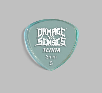 Acrylic Pick - Terra 3mm (Glass Green) Damage The Senses