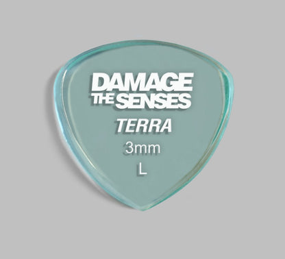 Acrylic Pick - Terra 3mm (Glass Green) Damage The Senses