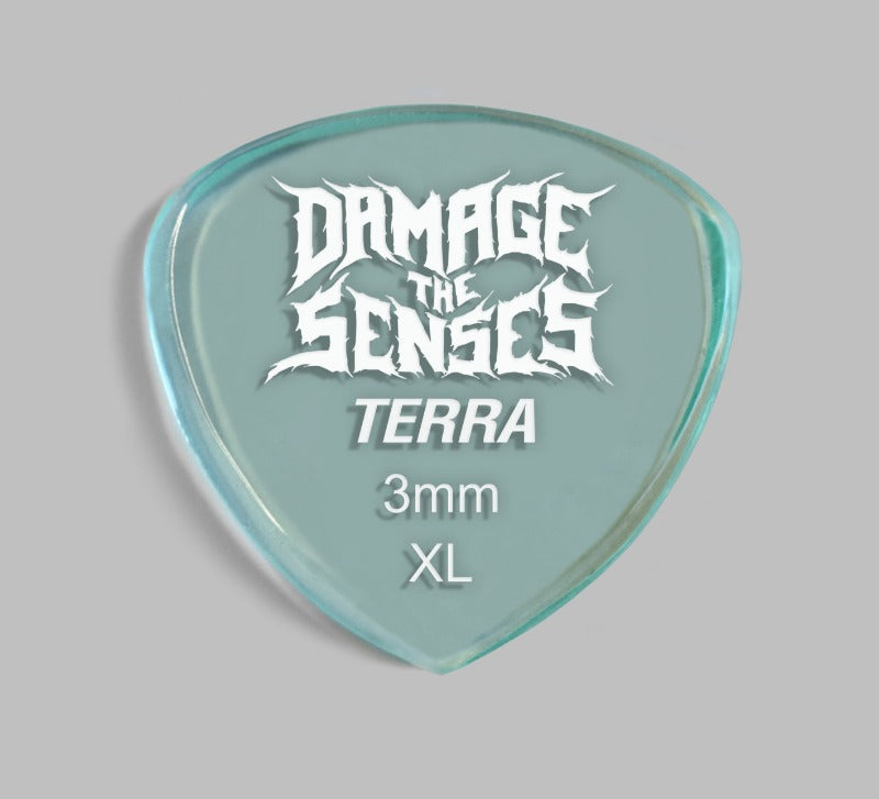 Acrylic Pick - Terra 3mm (Glass Green) Damage The Senses