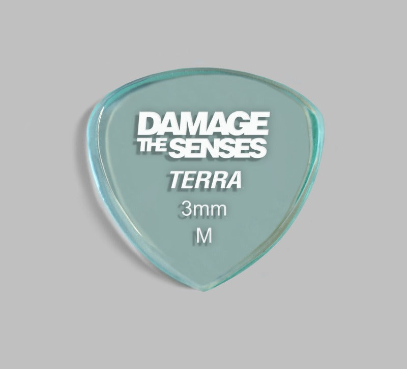 Acrylic Pick - Terra 3mm (Glass Green) Damage The Senses