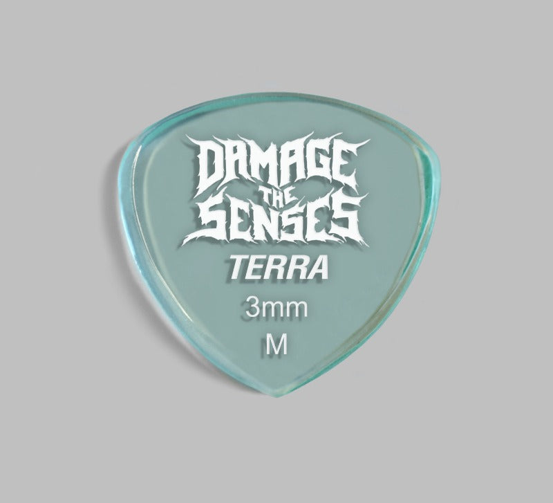 Acrylic Pick - Terra 3mm (Glass Green) Damage The Senses