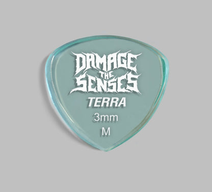 Acrylic Pick - Terra 3mm (Glass Green) Damage The Senses