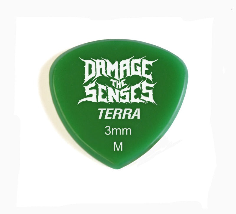 Acrylic Pick - Terra 3mm (Green) Damage The Senses