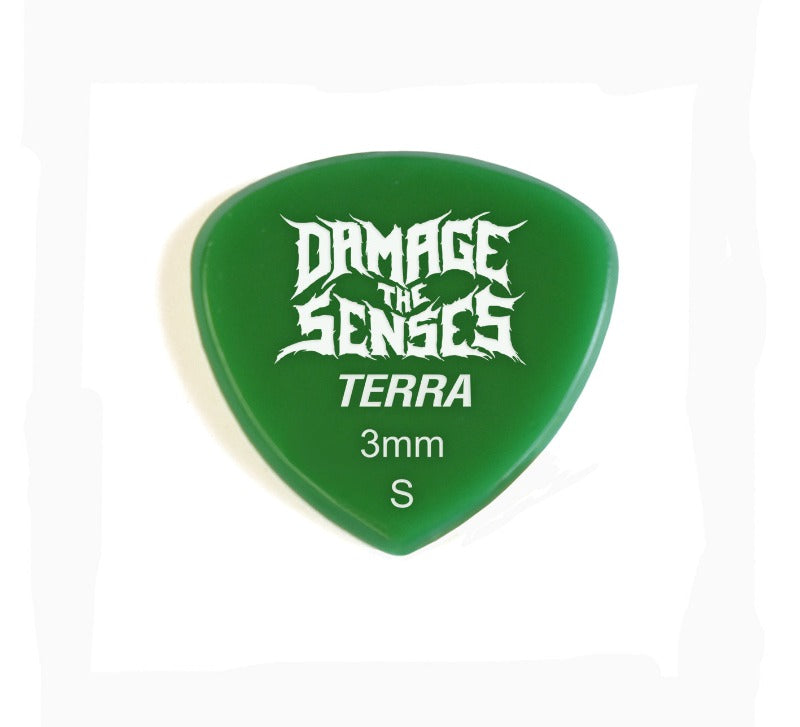 Acrylic Pick - Terra 3mm (Green) Damage The Senses