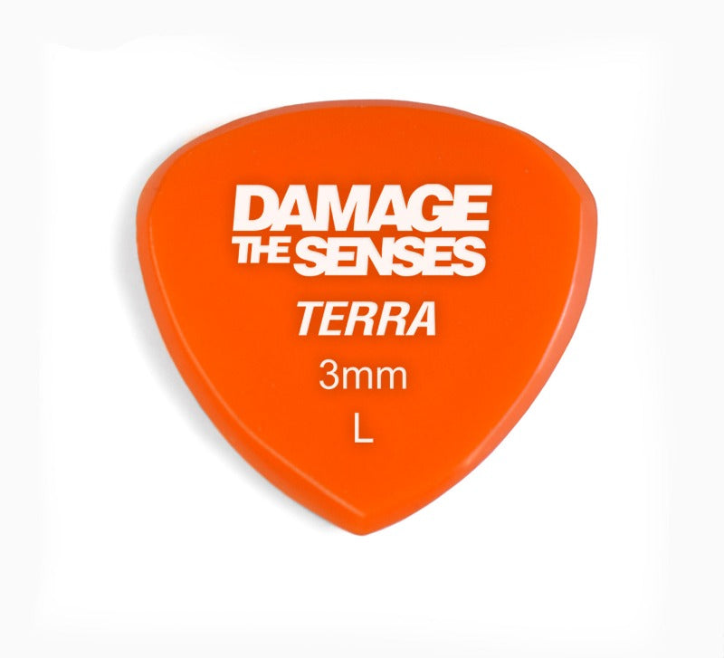 Acrylic Pick - Terra 3mm (Orange) Damage The Senses