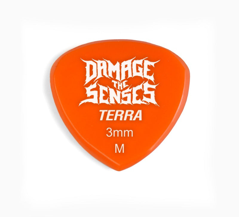 Acrylic Pick - Terra 3mm (Orange) Damage The Senses