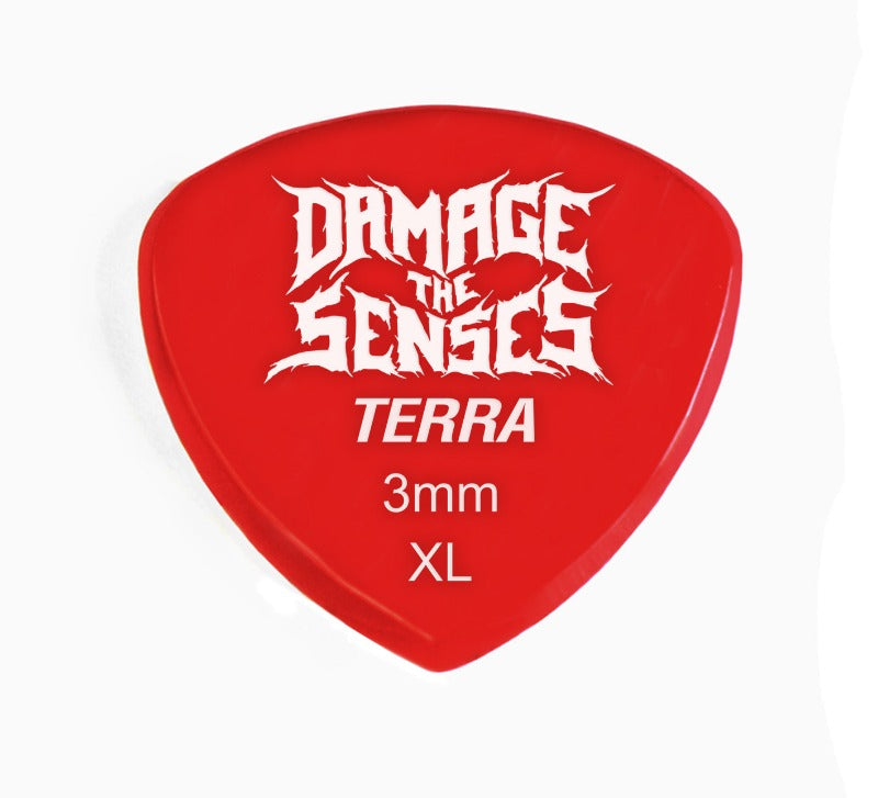 Acrylic Pick - Terra 3mm (Red) Damage The Senses