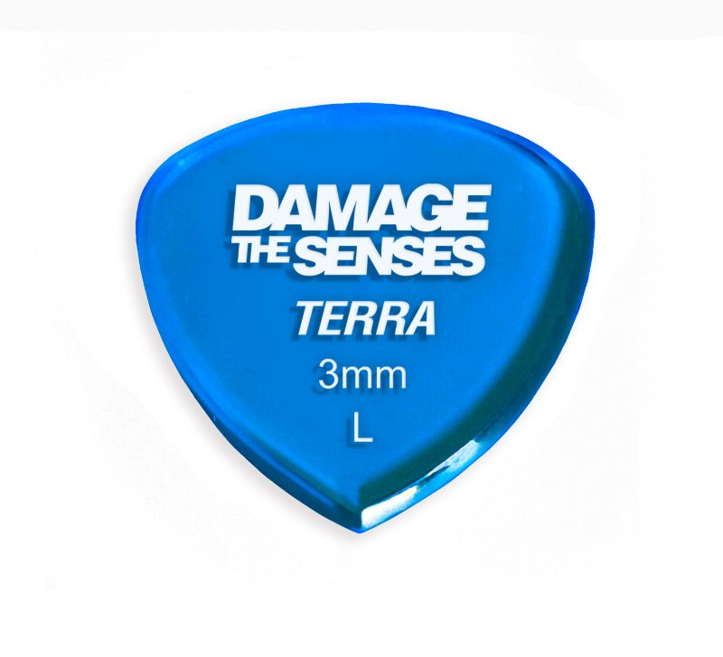 Acrylic Pick - Terra 3mm (Trans Blue) Damage The Senses