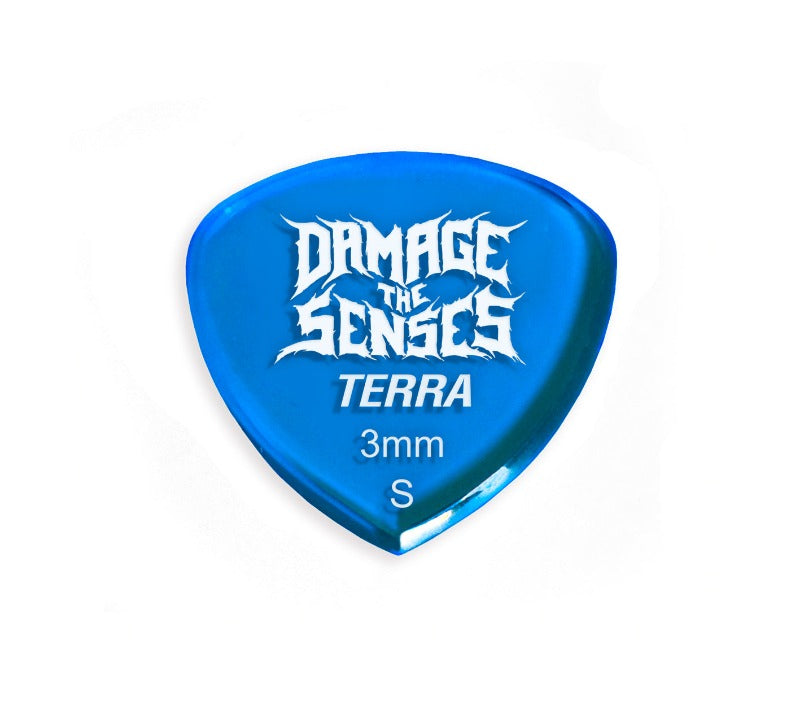 Acrylic Pick - Terra 3mm (Trans Blue) Damage The Senses