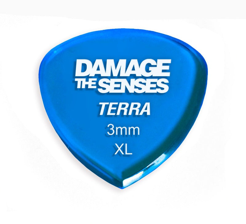 Acrylic Pick - Terra 3mm (Trans Blue) Damage The Senses