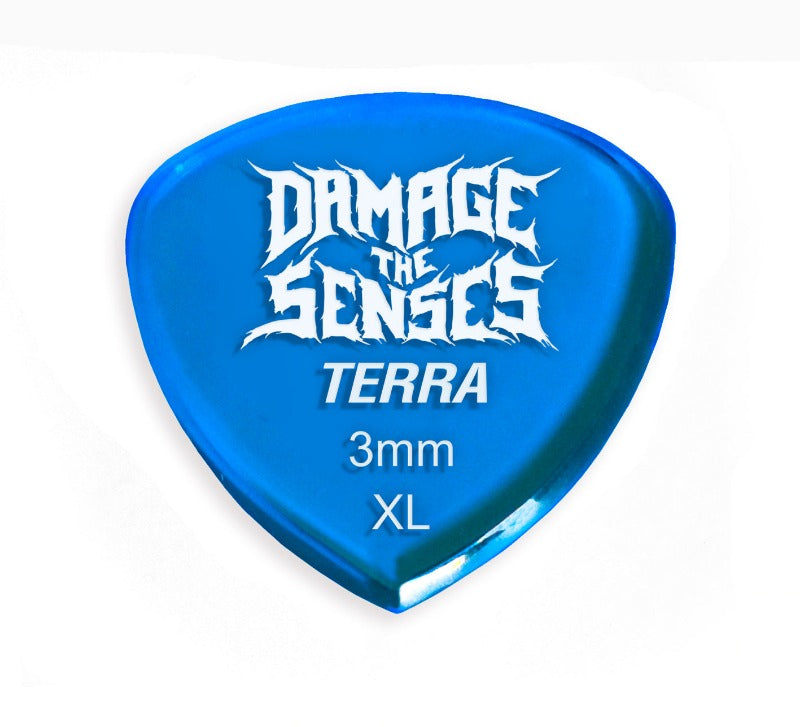 Acrylic Pick - Terra 3mm (Trans Blue) Damage The Senses