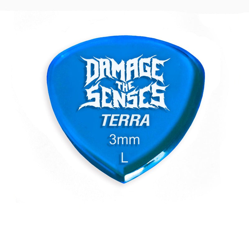 Acrylic Pick - Terra 3mm (Trans Blue) Damage The Senses