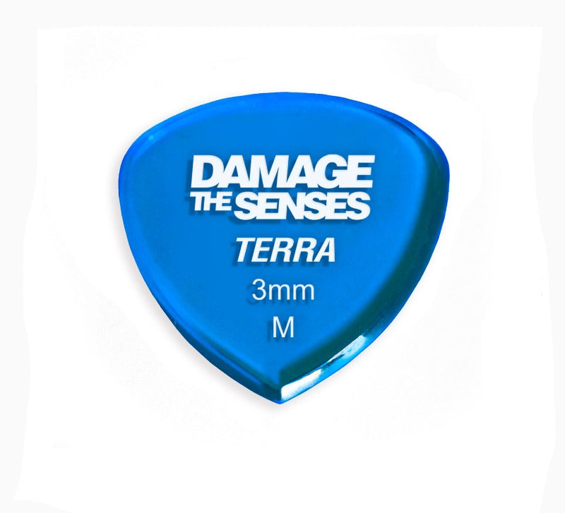 Acrylic Pick - Terra 3mm (Trans Blue) Damage The Senses