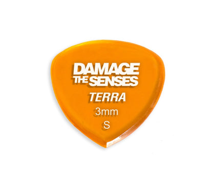 Acrylic Pick - Terra 3mm (Trans Orange) Damage The Senses