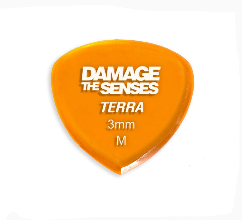 Acrylic Pick - Terra 3mm (Trans Orange) Damage The Senses