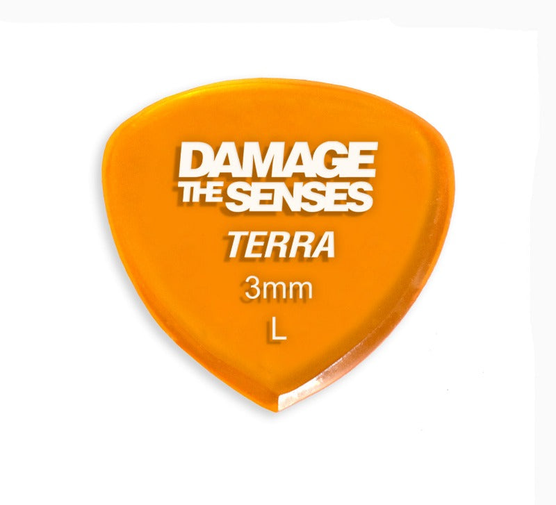 Acrylic Pick - Terra 3mm (Trans Orange) Damage The Senses