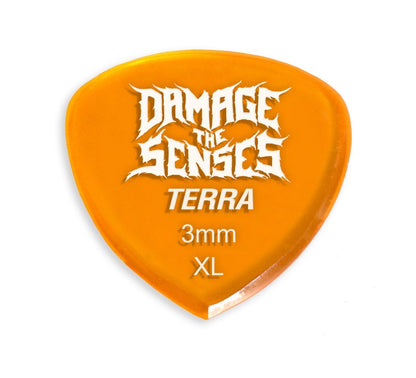 Acrylic Pick - Terra 3mm (Trans Orange) Damage The Senses