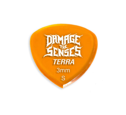 Acrylic Pick - Terra 3mm (Trans Orange) Damage The Senses