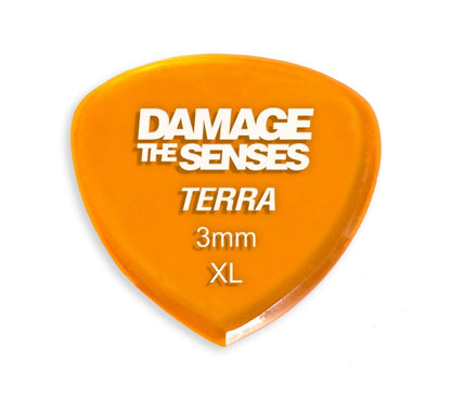 Acrylic Pick - Terra 3mm (Trans Orange) Damage The Senses