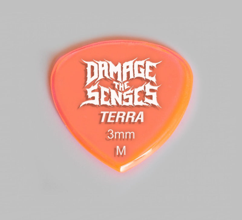 Acrylic Pick - Terra 3mm (Trans Pink) Damage The Senses