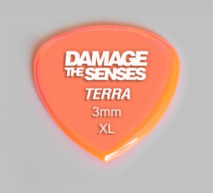 Acrylic Pick - Terra 3mm (Trans Pink) Damage The Senses