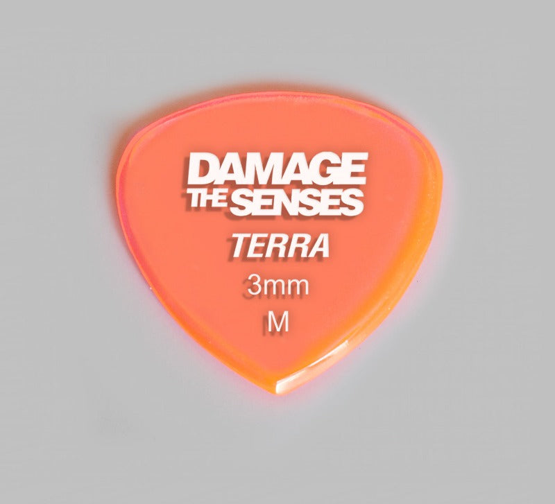 Acrylic Pick - Terra 3mm (Trans Pink) Damage The Senses