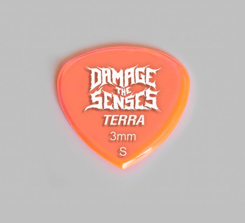 Acrylic Pick - Terra 3mm (Trans Pink) Damage The Senses