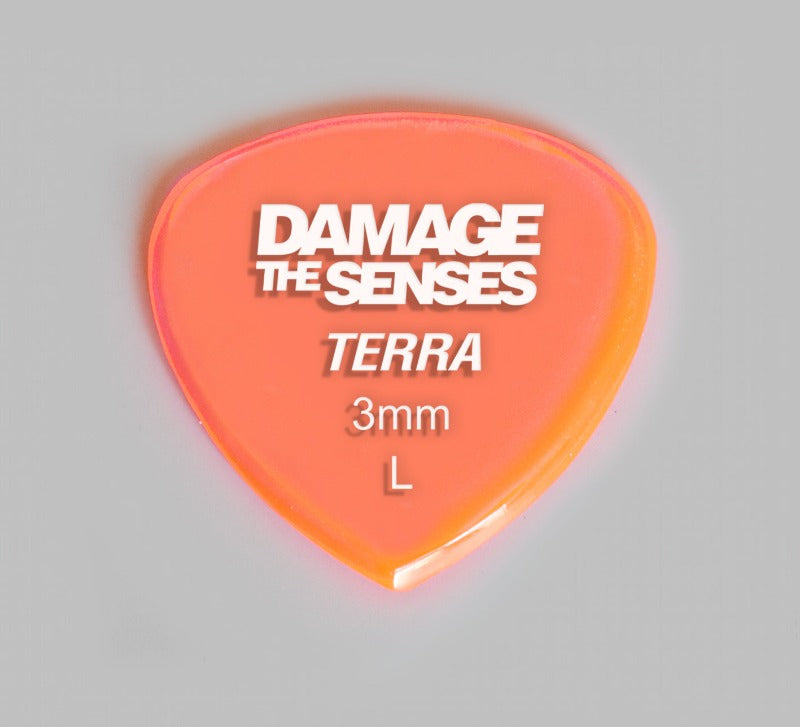 Acrylic Pick - Terra 3mm (Trans Pink) Damage The Senses