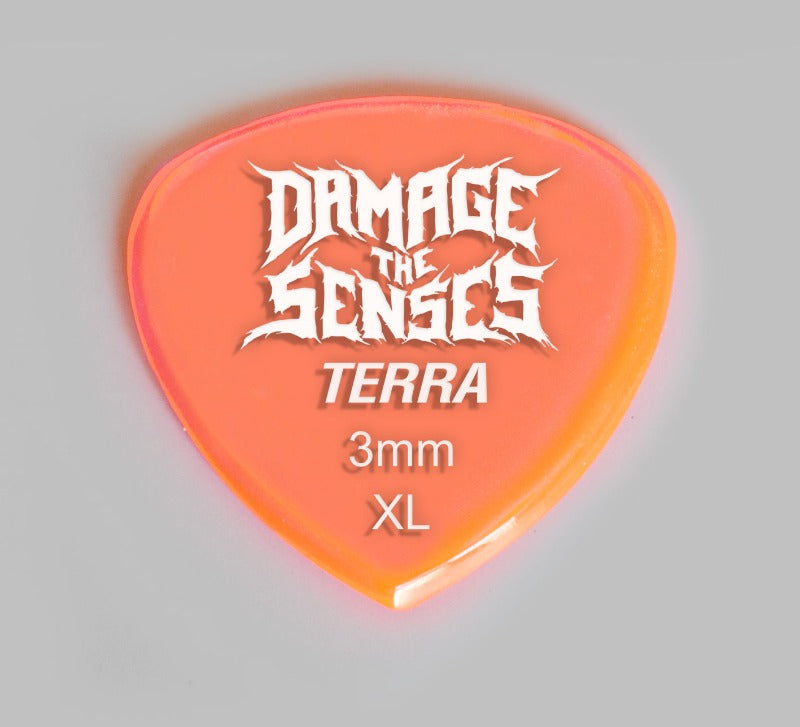 Acrylic Pick - Terra 3mm (Trans Pink) Damage The Senses