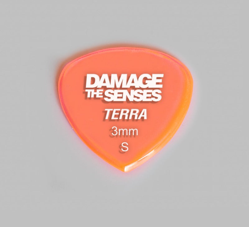 Acrylic Pick - Terra 3mm (Trans Pink) Damage The Senses