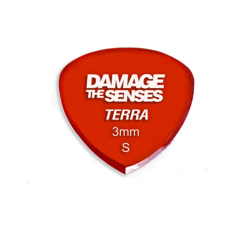 Acrylic Pick - Terra 3mm (Trans Red) Damage The Senses