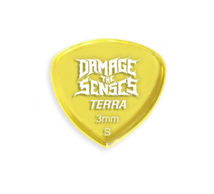 Acrylic Pick - Terra 3mm (Trans Yellow) Damage The Senses