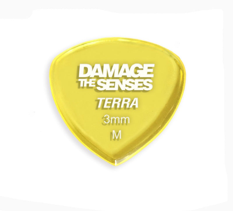 Acrylic Pick - Terra 3mm (Trans Yellow) Damage The Senses