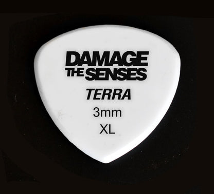 Acrylic Pick - Terra 3mm (White) Damage The Senses