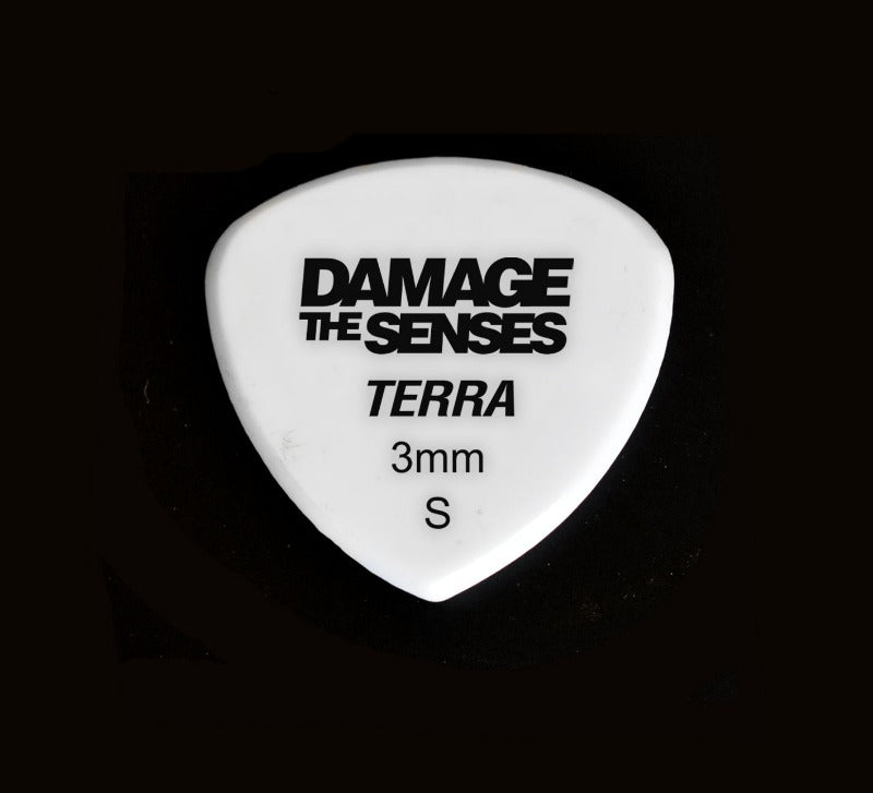 Acrylic Pick - Terra 3mm (White) Damage The Senses