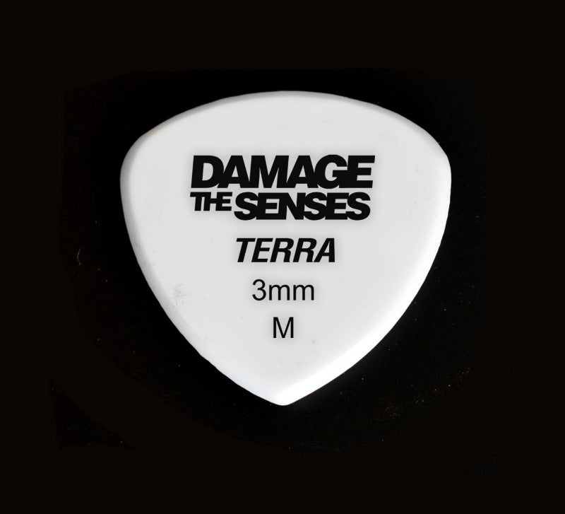 Acrylic Pick - Terra 3mm (White) Damage The Senses