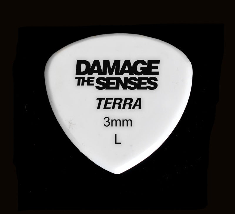 Acrylic Pick - Terra 3mm (White) Damage The Senses