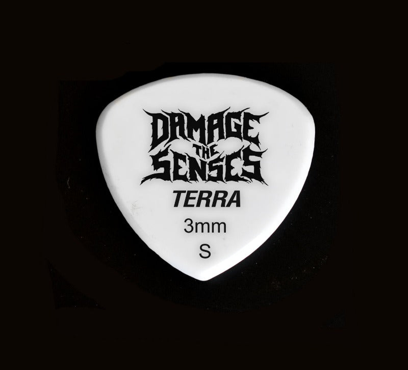 Acrylic Pick - Terra 3mm (White) Damage The Senses