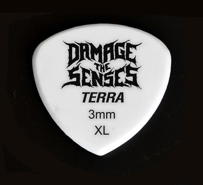 Acrylic Pick - Terra 3mm (White) Damage The Senses