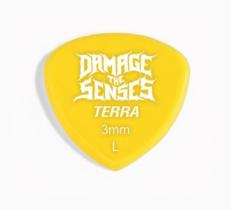 Acrylic Pick - Terra 3mm (Yellow) Damage The Senses