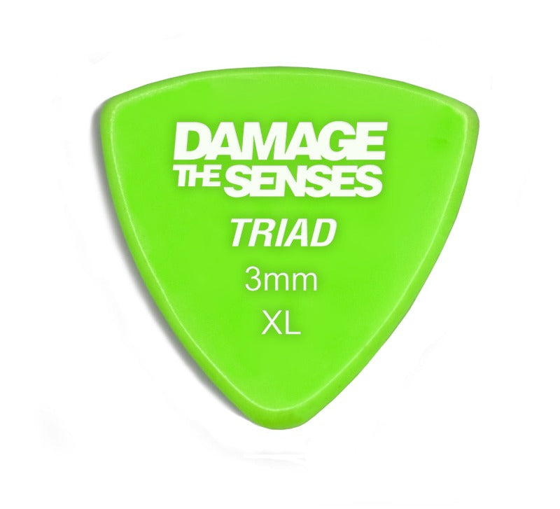 Acrylic Pick - Triad 3mm (Apple Green) Damage The Senses