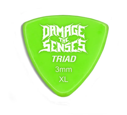 Acrylic Pick - Triad 3mm (Apple Green) Damage The Senses