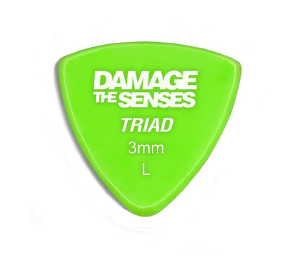 Acrylic Pick - Triad 3mm (Apple Green) Damage The Senses