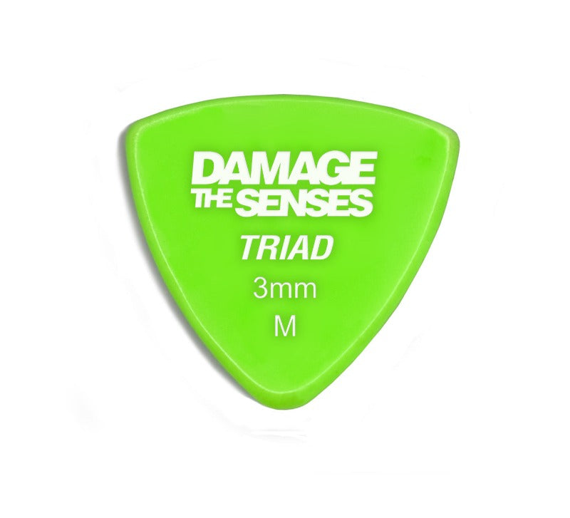 Acrylic Pick - Triad 3mm (Apple Green) Damage The Senses