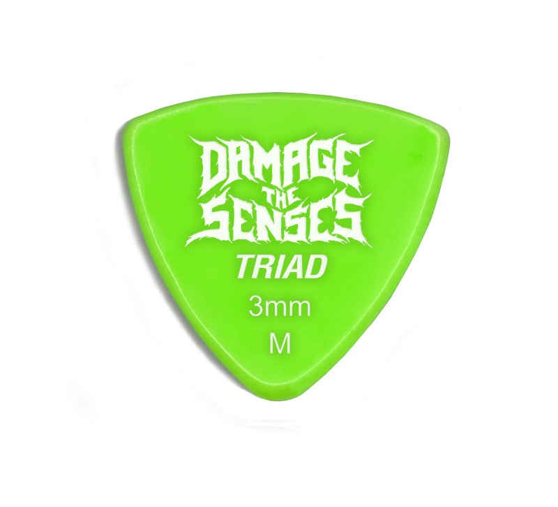 Acrylic Pick - Triad 3mm (Apple Green) Damage The Senses