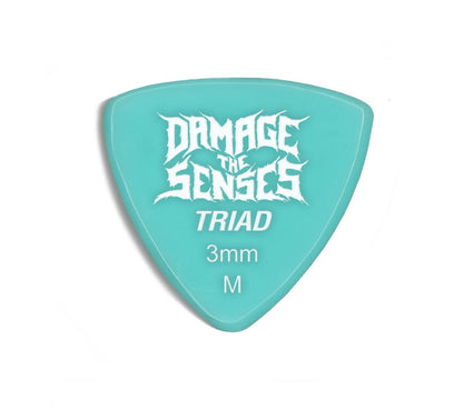 Acrylic Pick - Triad 3mm (Aqua) Damage The Senses